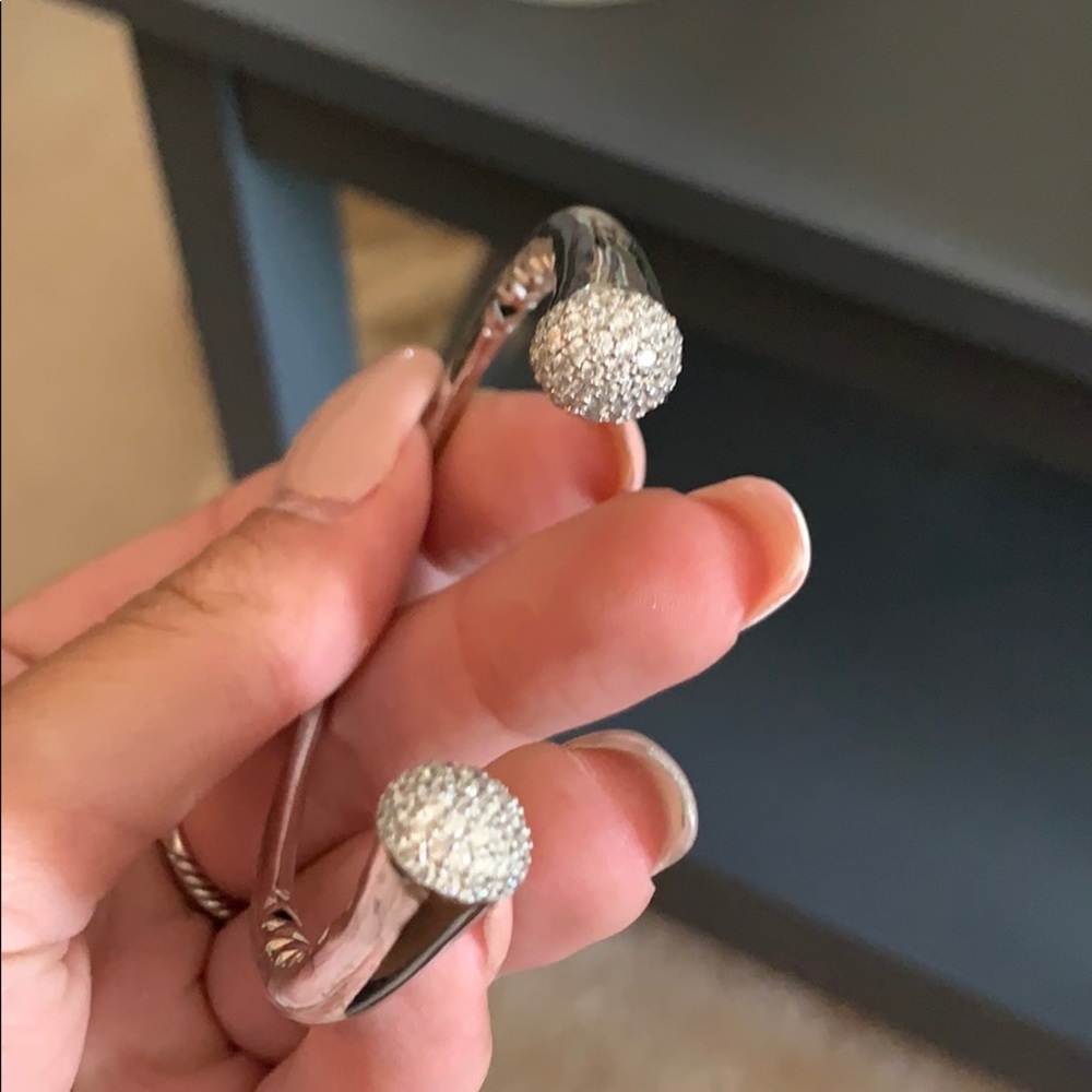 Silver costume jewelry bracelet